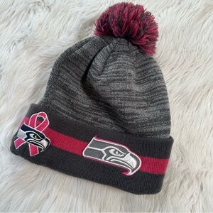 New Era • Seattle Seahawks Breast Cancer Awareness Official NFL Pom Pom Beanie